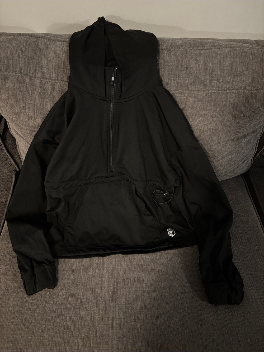Born Primitive Black Half-Zip Hoodie Jacket